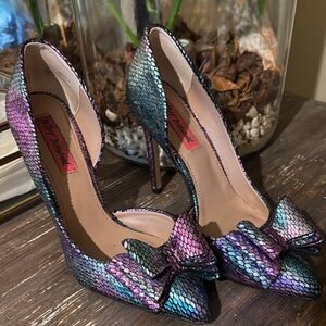Betsey Johnson Iridescent Stiletto Heels